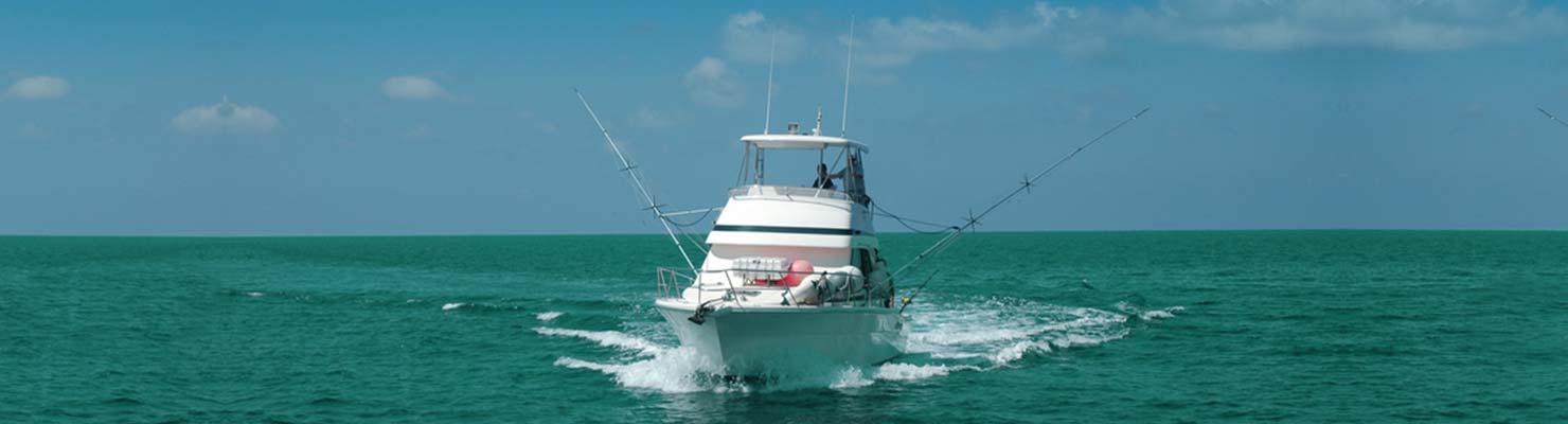 A fishing charter boat