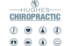 Hughes Chiropractic Logo and Icons