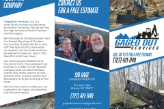 Gaged Out Brochure Outside