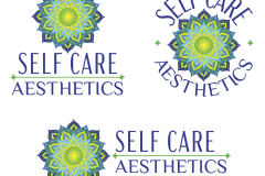 Self Care Aesthetics Logo Three Versions